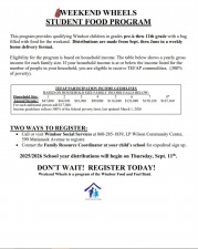 Weekend Wheels Requirements 2025-2026